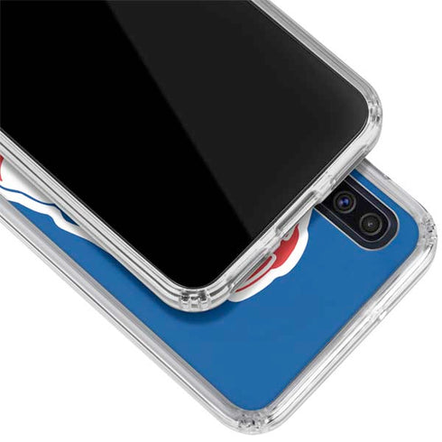 NFL New England Patriots Retro Logo Galaxy A50 Clear Case